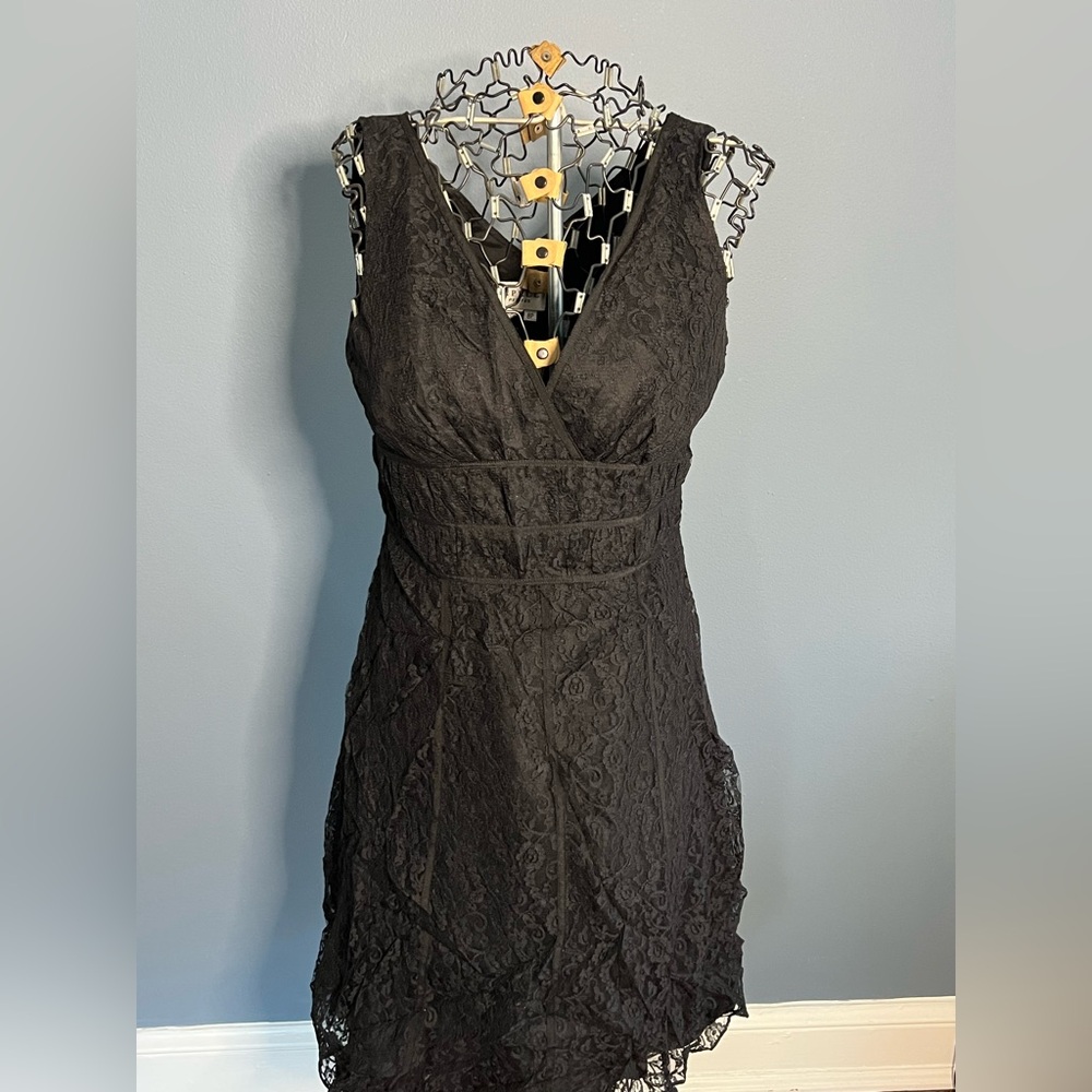 Black lace dress by Papell 8P